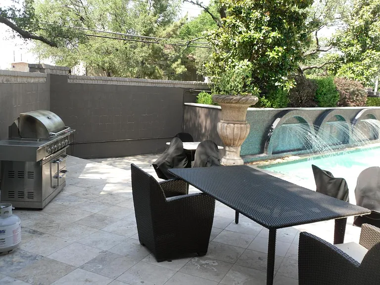 Stepping right outside the condo via french doors.