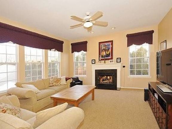 Step down family room