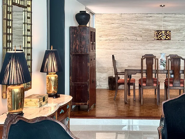Elevated dining area