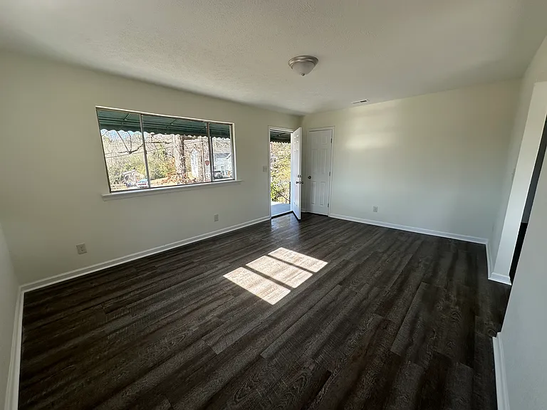 Upstairs living room, front door entrance