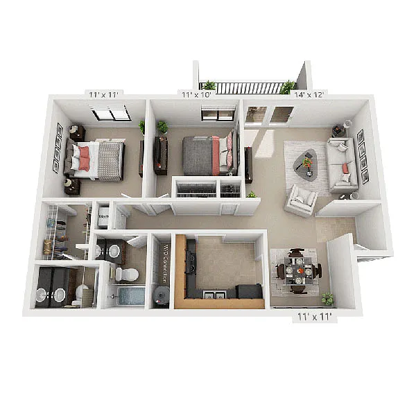 Floor plan Plan B2