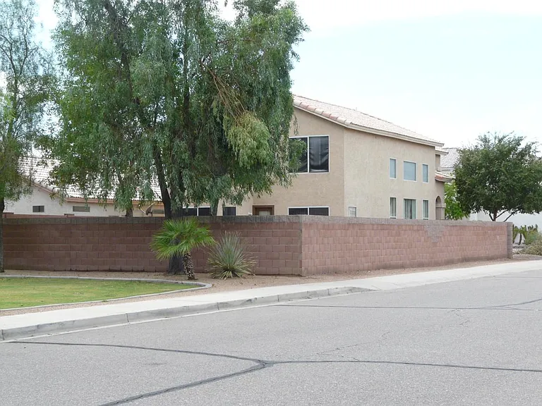 View on the property from the east side