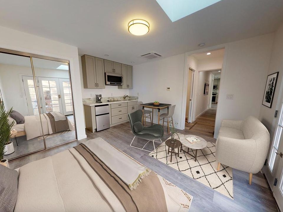 Studio comes unfurnished. Furnishings options available.