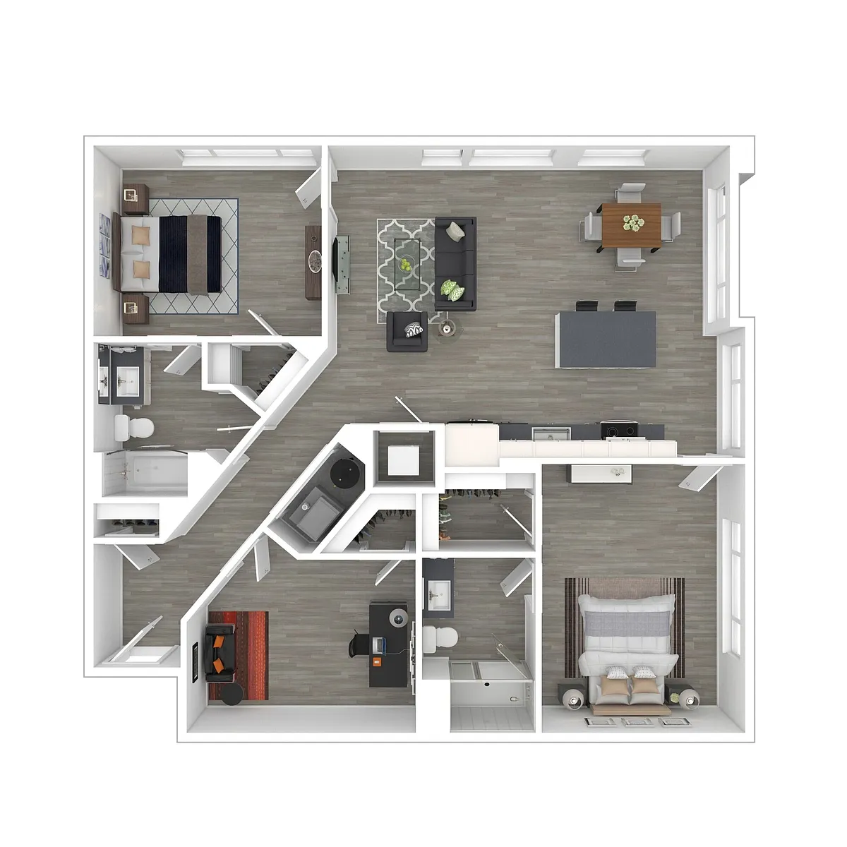 Floor plan 2D Den