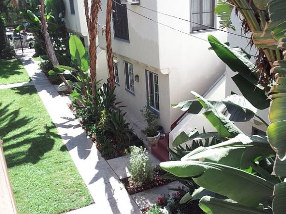 A view from the top of the stairs