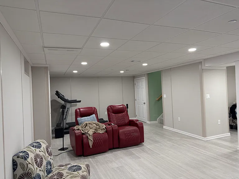 Finished basement photos