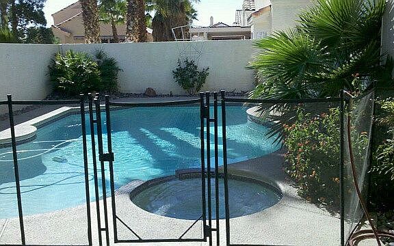 Pool From Patio View