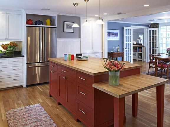 Kitchen with furniture quality custom cabinetry