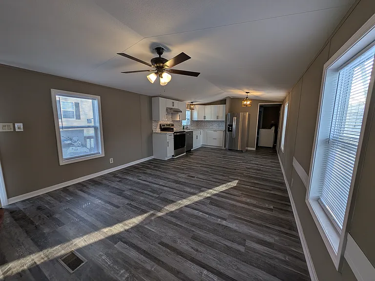 living room to kitchen