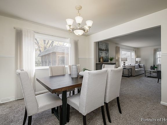 Sought after open floor plan.