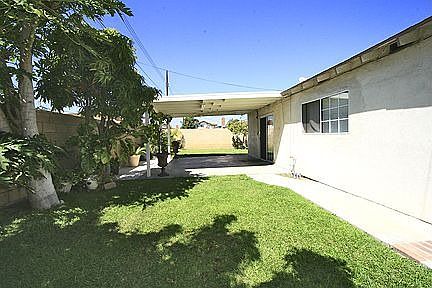 Backyard with Covered Patio
