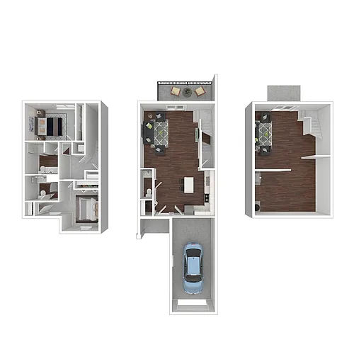 Floor plan Two Bedroom