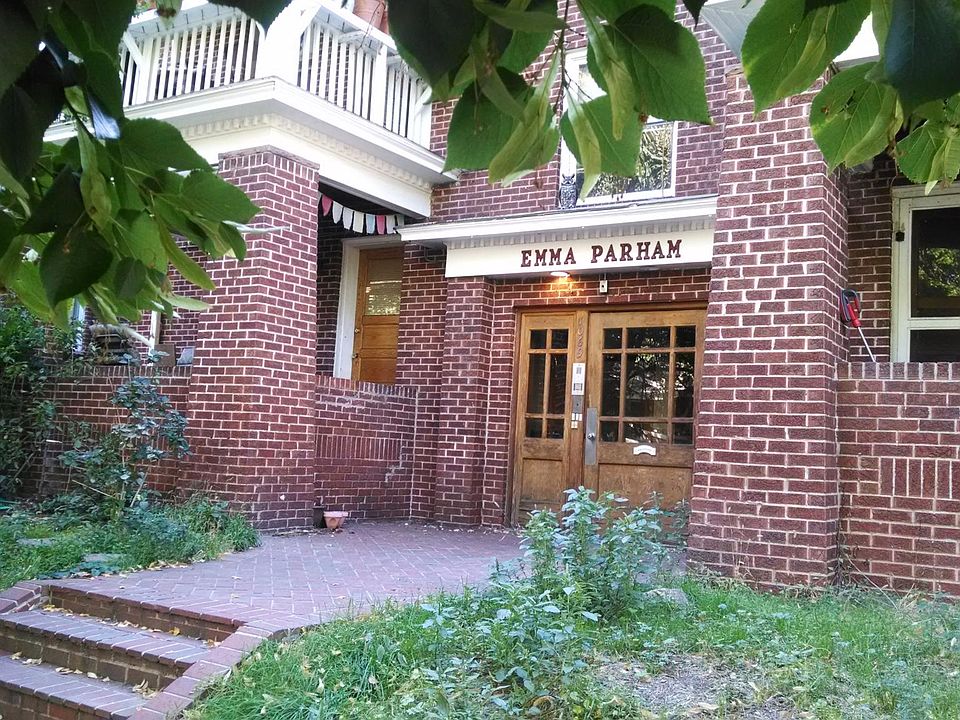 Emma Parham Apartments front door. Patio on the right is apt