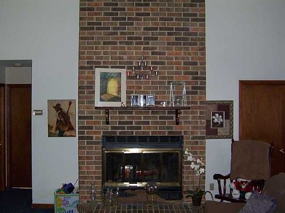 Brick Fireplace