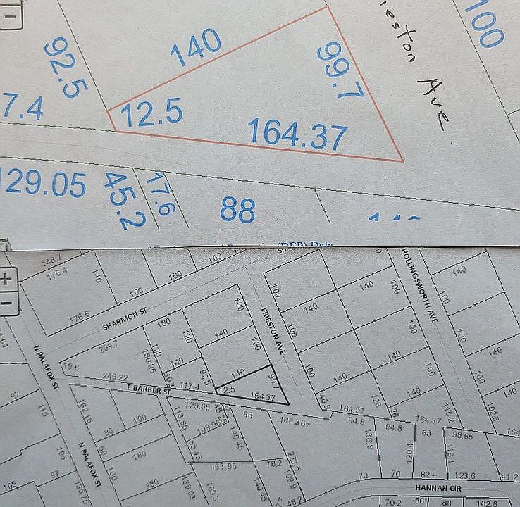 Lot measurements, location