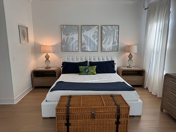 Master bedroom with king bed