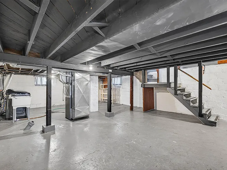 Basement with Laundry & Storage