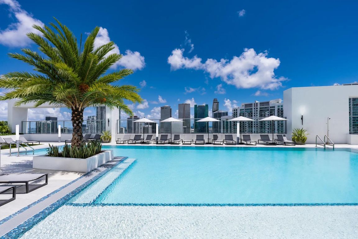 Bask in the sun and skyline views from Modera Riverside's rooftop pool deck.