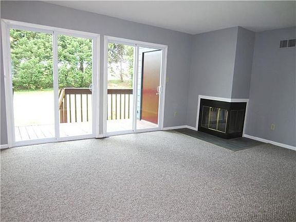 Living room with fireplace