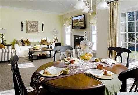 Model Living Room and Dining Room