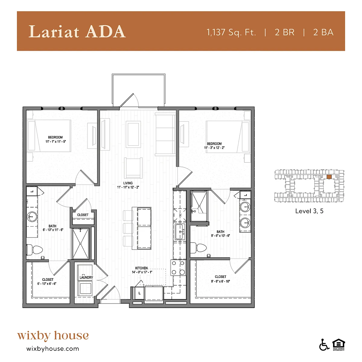 Floor plan Lariat ADA