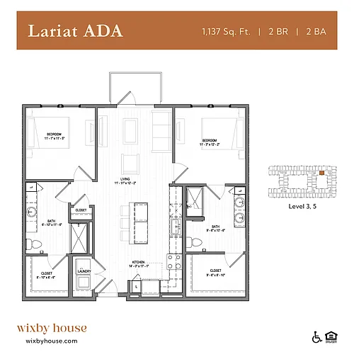 Floor plan Lariat ADA