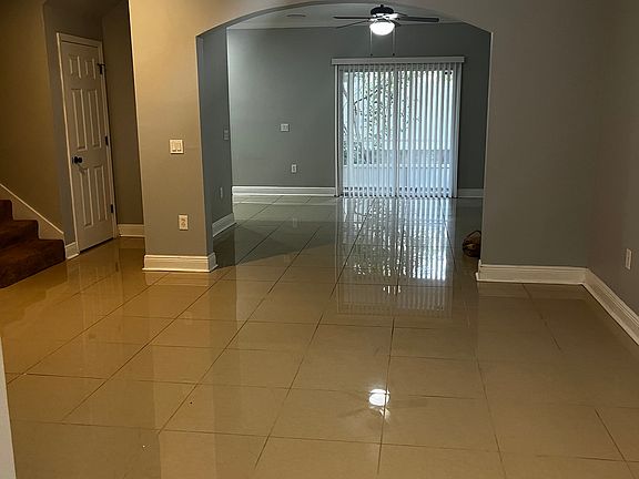From front door: Open concept Family +Dining Room