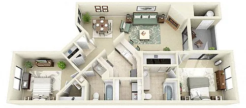 Floor plan St. Bart