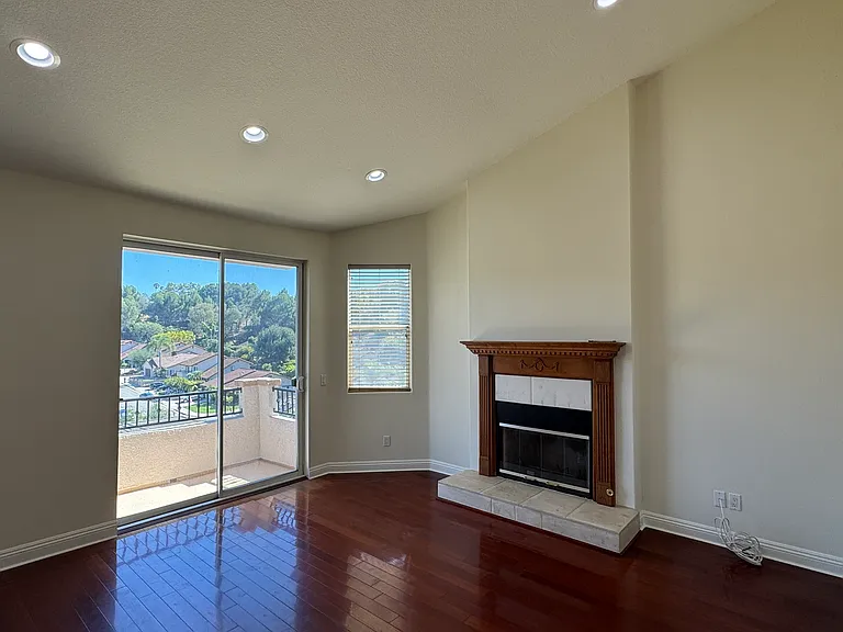 Family room den with gas fireplace