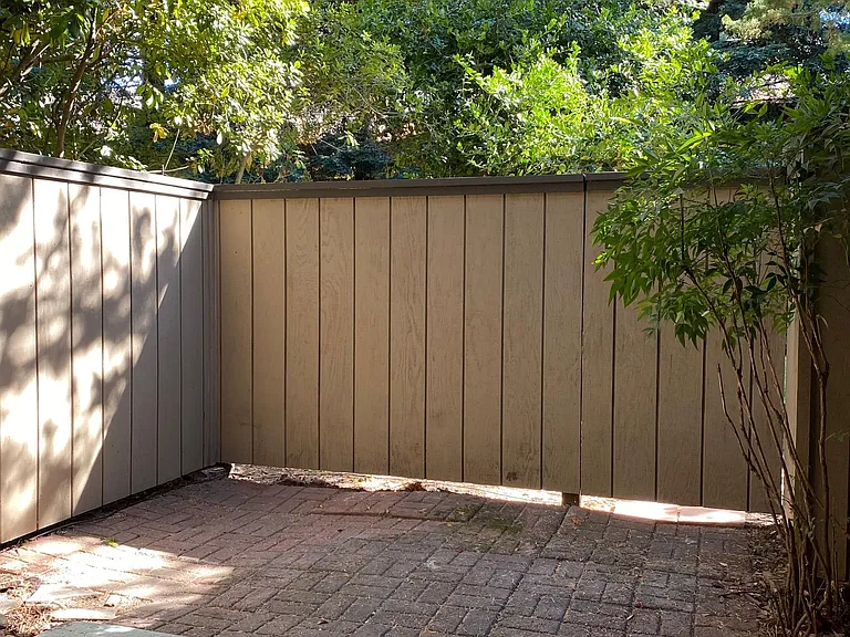 Small private patio.