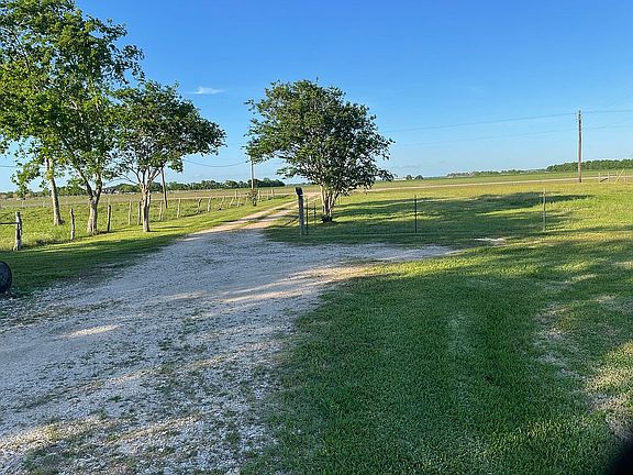 Looking down driveway