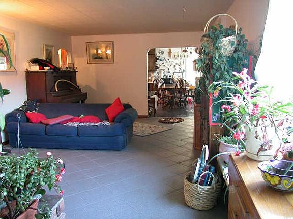 Inside of the house.