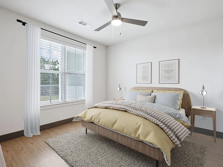 Bedroom with Hardwood Floors