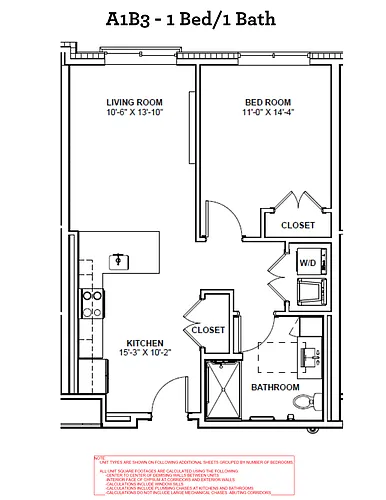 Floor plan A1B3