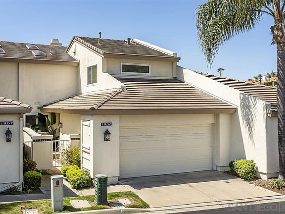 Located on Highest Street in Laguna Del Mar with Panoramic Views Batiquitos Lagoon and some Ocean. 2-Car Garage with direct access and storage area.