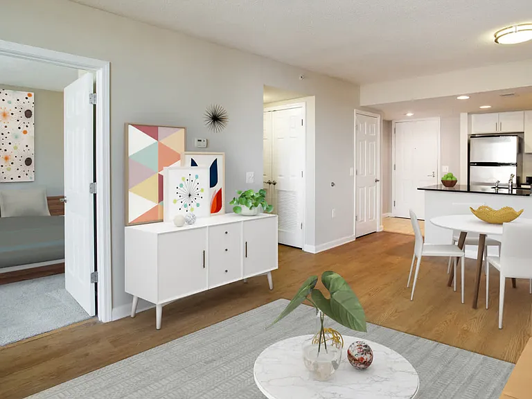 Living Room with Hard Surface Flooring