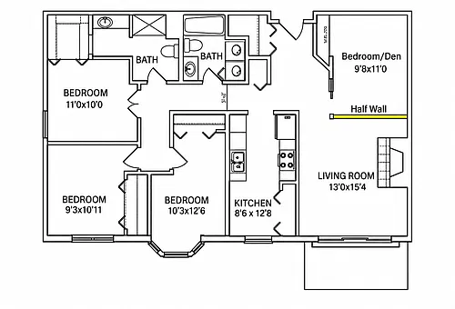 Floor plan 1740 A