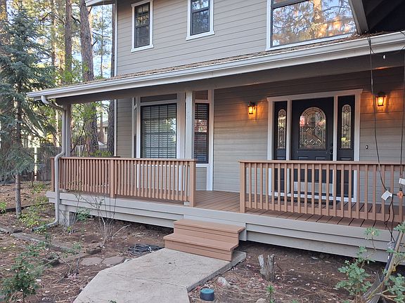 Newly redone porch
