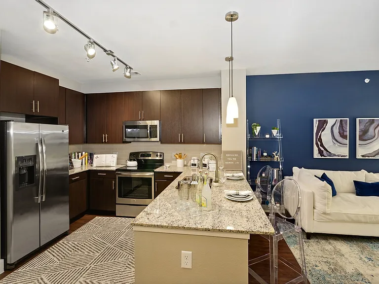 Kitchen & Living Room