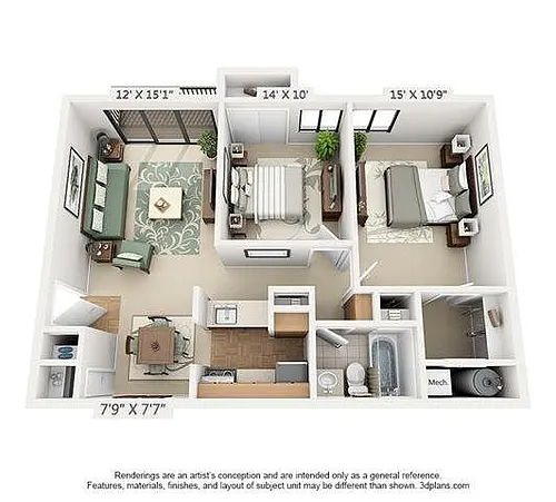 Floor plan 2B
