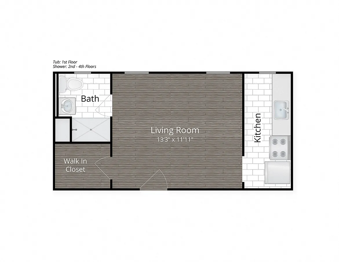 Floor plan Studio