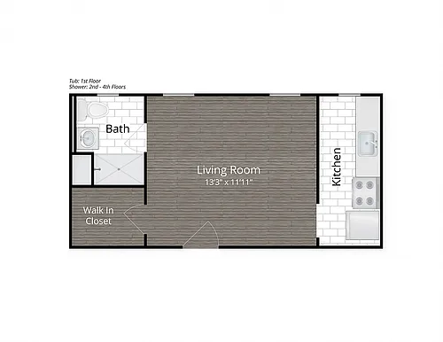 Floor plan Studio