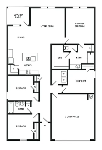 Floor plan Texas Cali