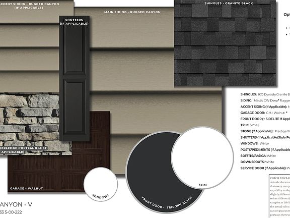 3720 Bishops Cap Dr Exterior Palette