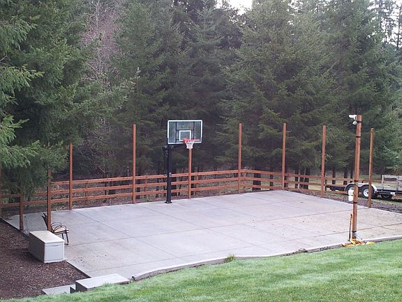 40x50 sport court with lights