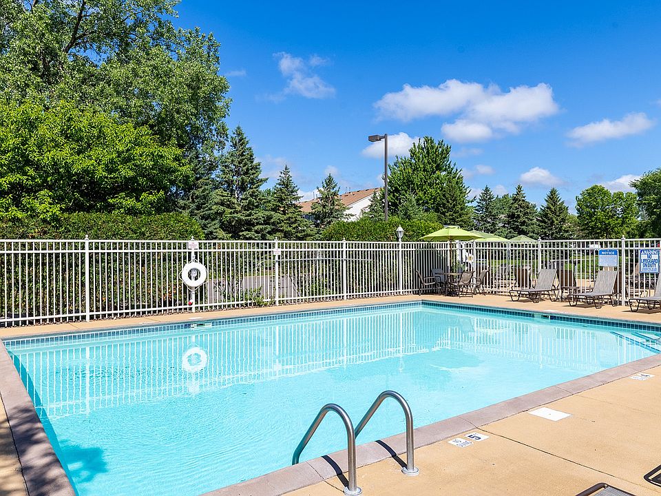 Inviting outdoor pool area