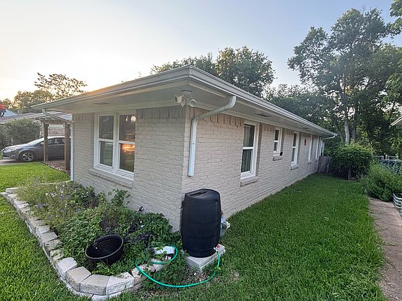 Right side of house