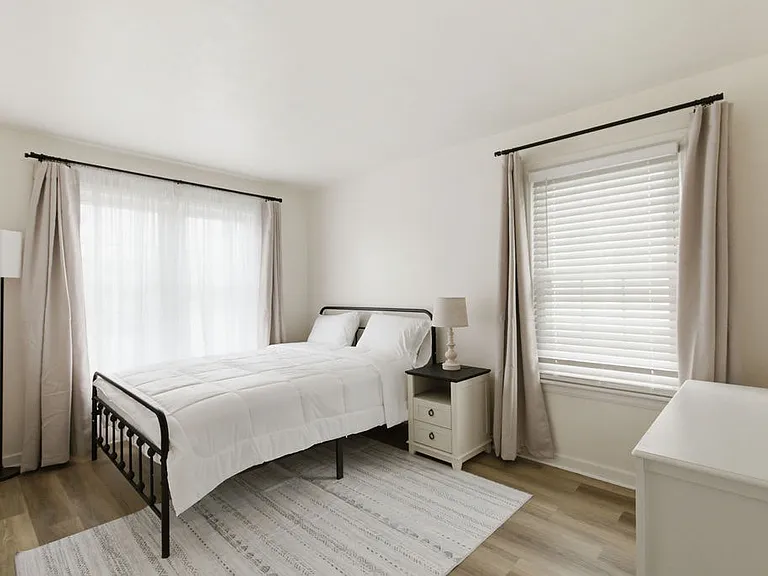 All the furnishings and bedding are brand new.