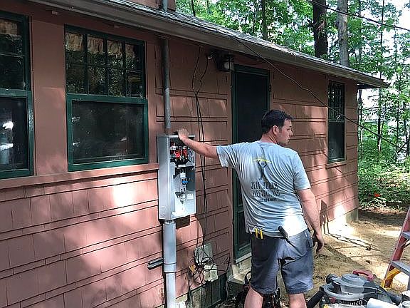 200 AMP at back door