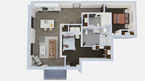 Floor plan B3- Large Balcony